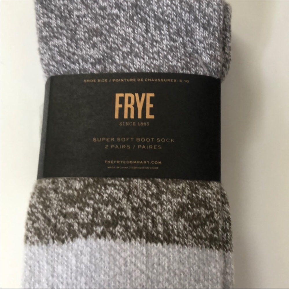 Frye Boot Socks pkg of 2 pair - Picture 3 of 5